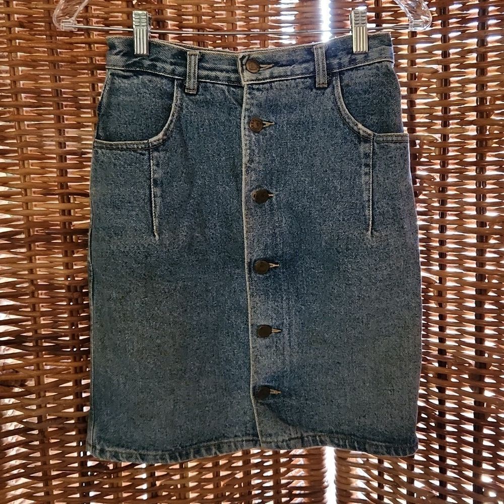 Vintage Guess Jean Skirt George's Marciano Design 28 24